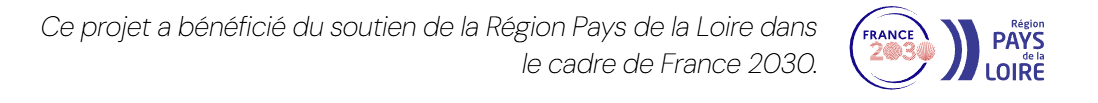 This project received support from Région Pays de la Loire as part of France 2030.
